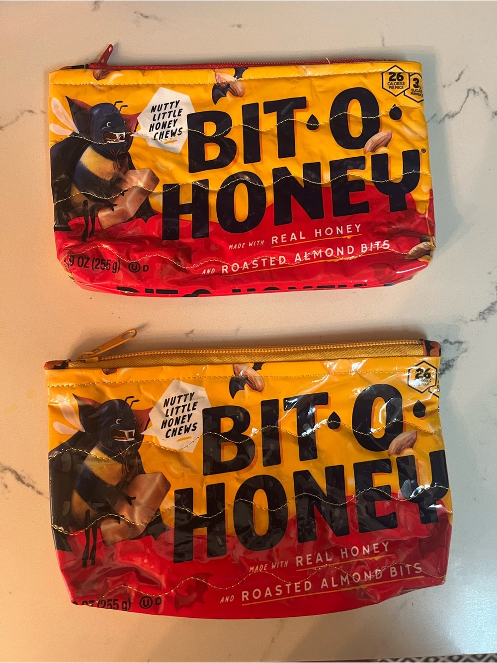 Bit-O-Honey Yellow & Red Zipper Pouch